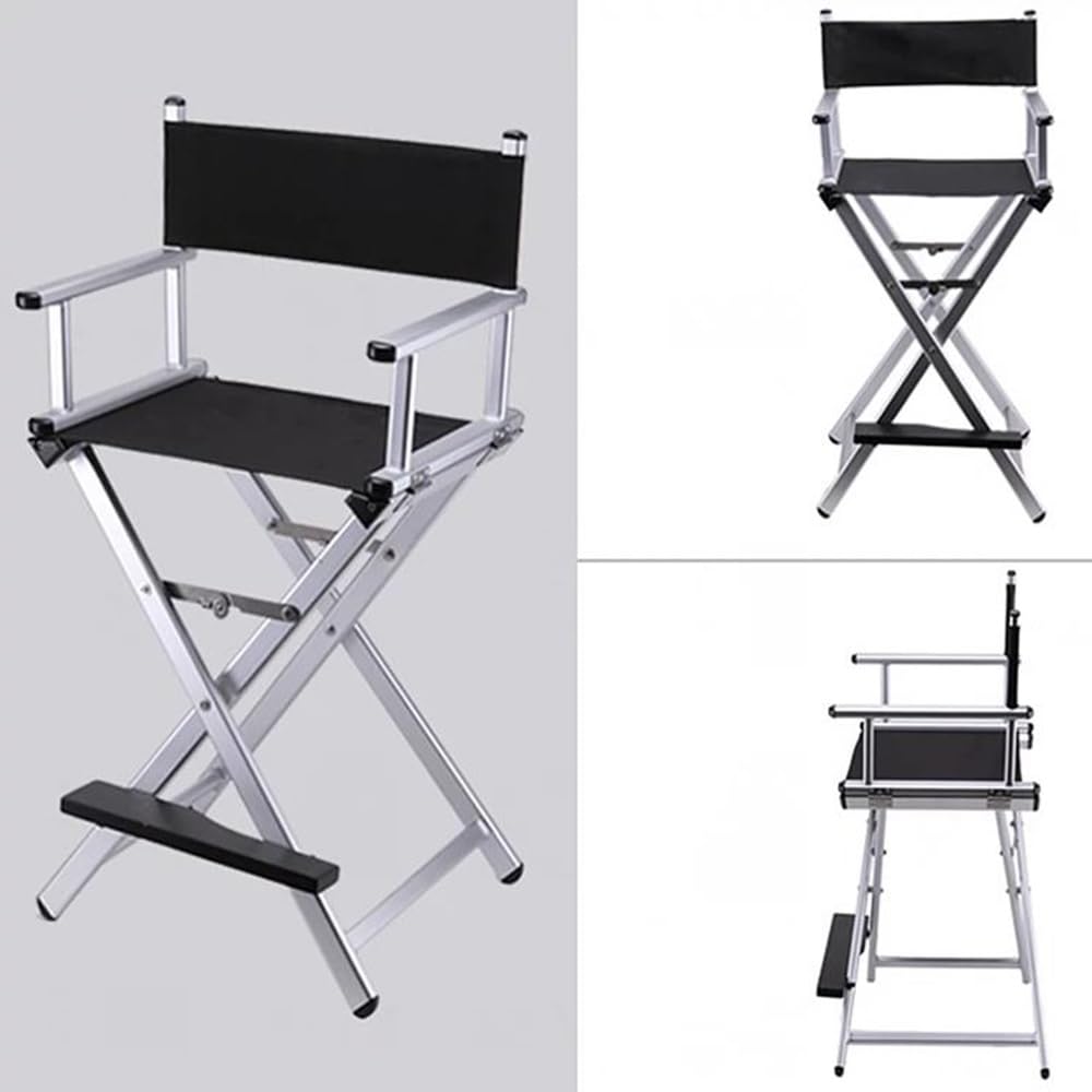 Tall Folding Directors Chair with Backs 250lbs Capacity Gold U505