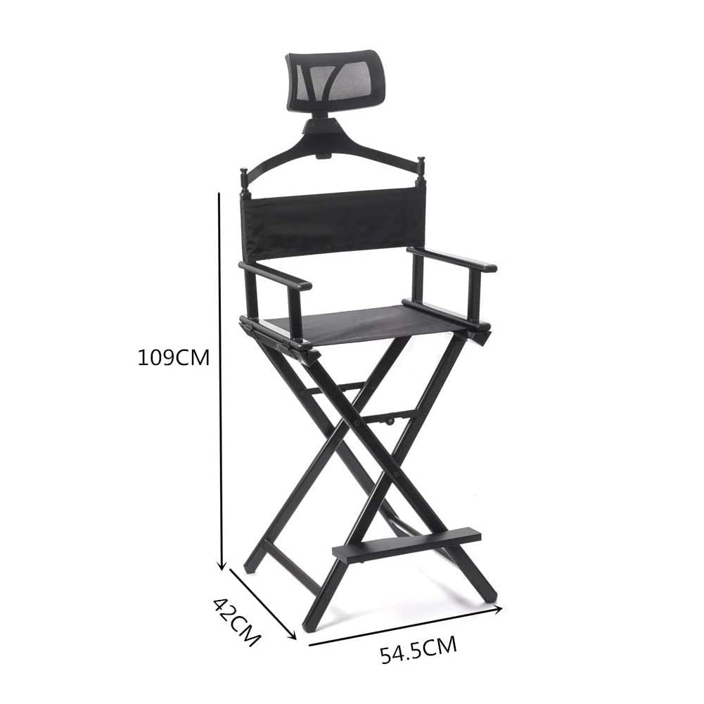 Folding Aluminum Makeup Artist Chair with Headrest W66017
