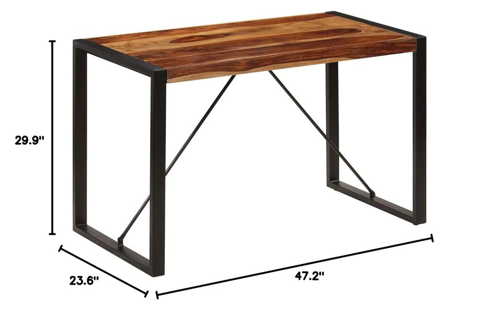 47.2"x23.6"x29.9" Solid Sheesham Wood Dining Table A2887