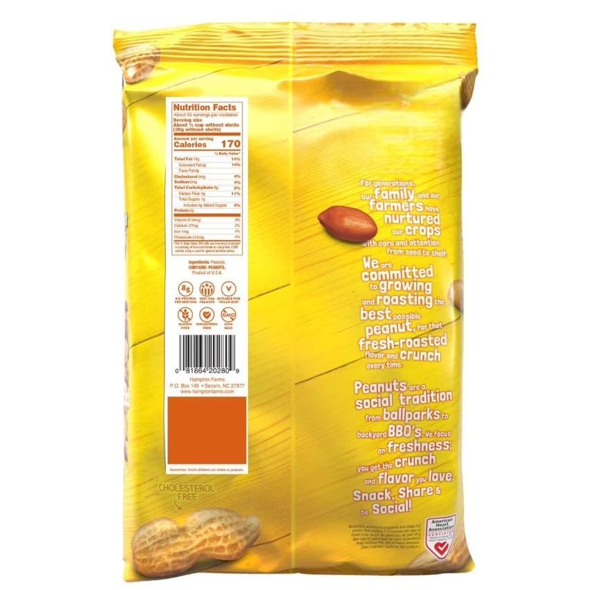 Unsalted In-Shell Peanuts 5 lb Bag I593957