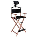Folding Aluminum Makeup Artist Chair with Headrest W66017