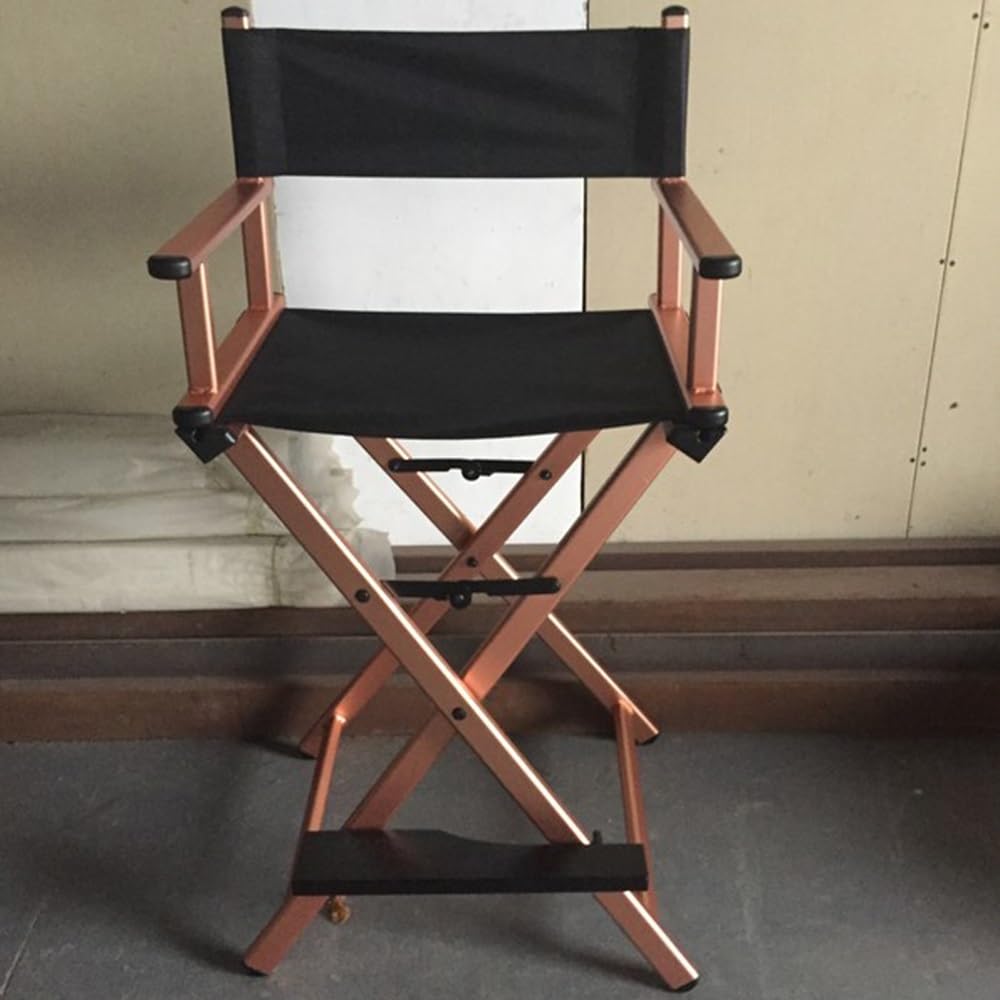 Tall Folding Directors Chair with Backs 250lbs Capacity Gold U505