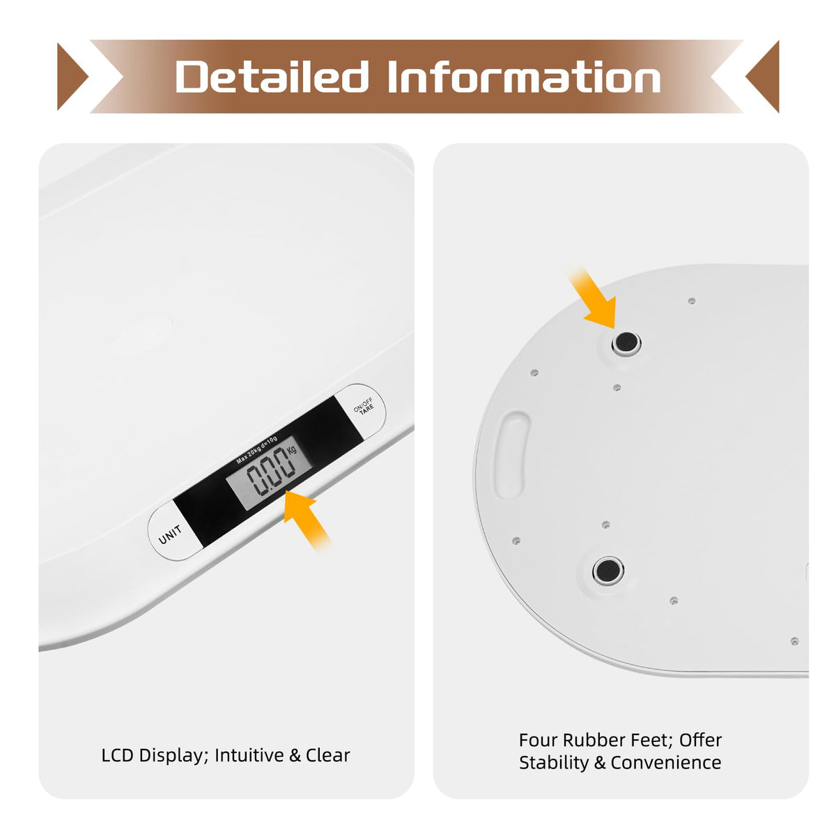 Digital Infant Scale 20kg/44lb LCD Display D186