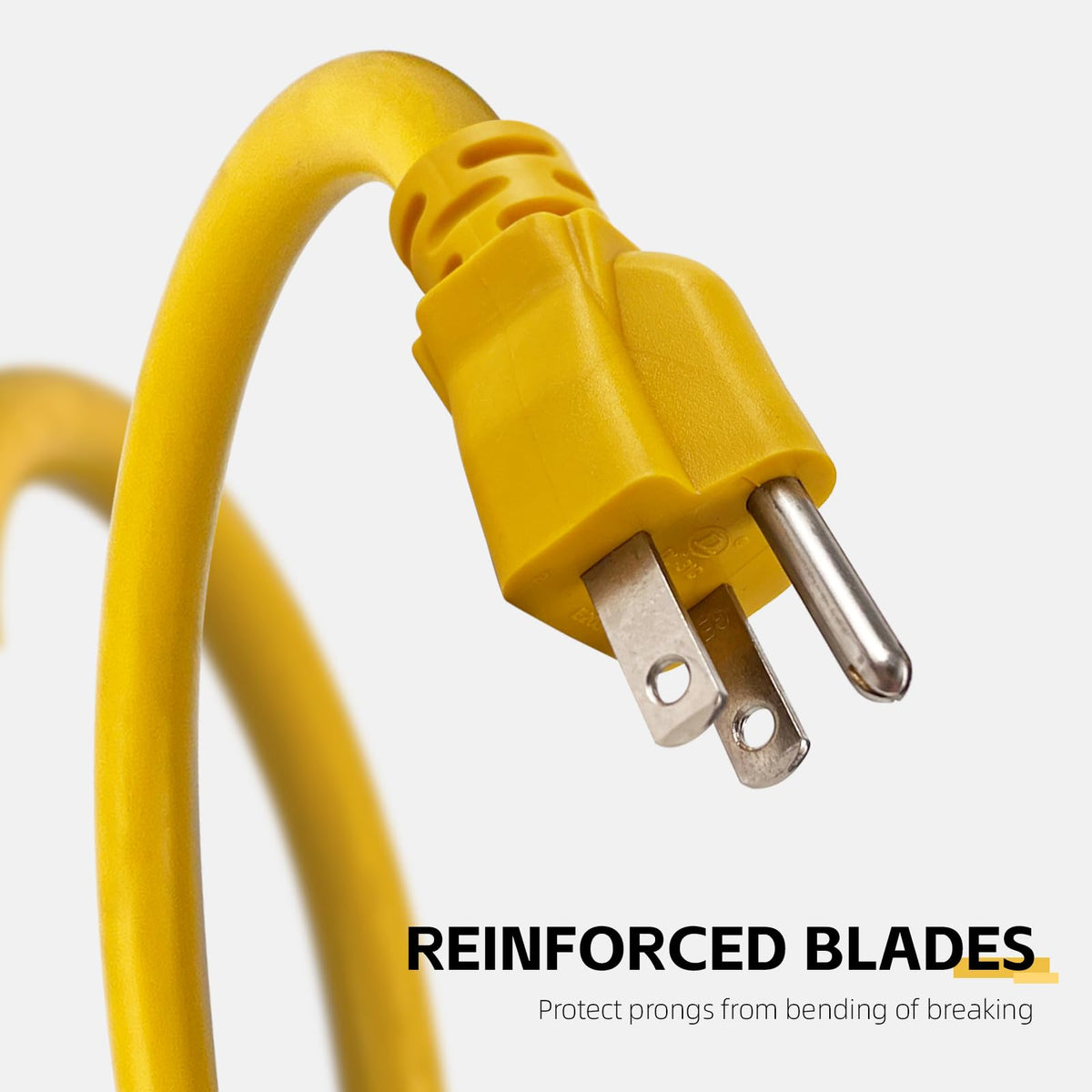 12 Ft Heavy Duty Yellow Extension Cord M10806