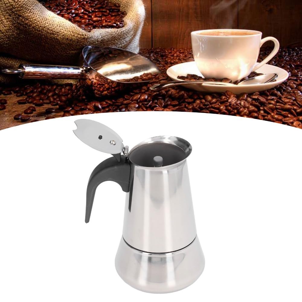 4 Cup Stainless Steel Stovetop Moka Pot M558753