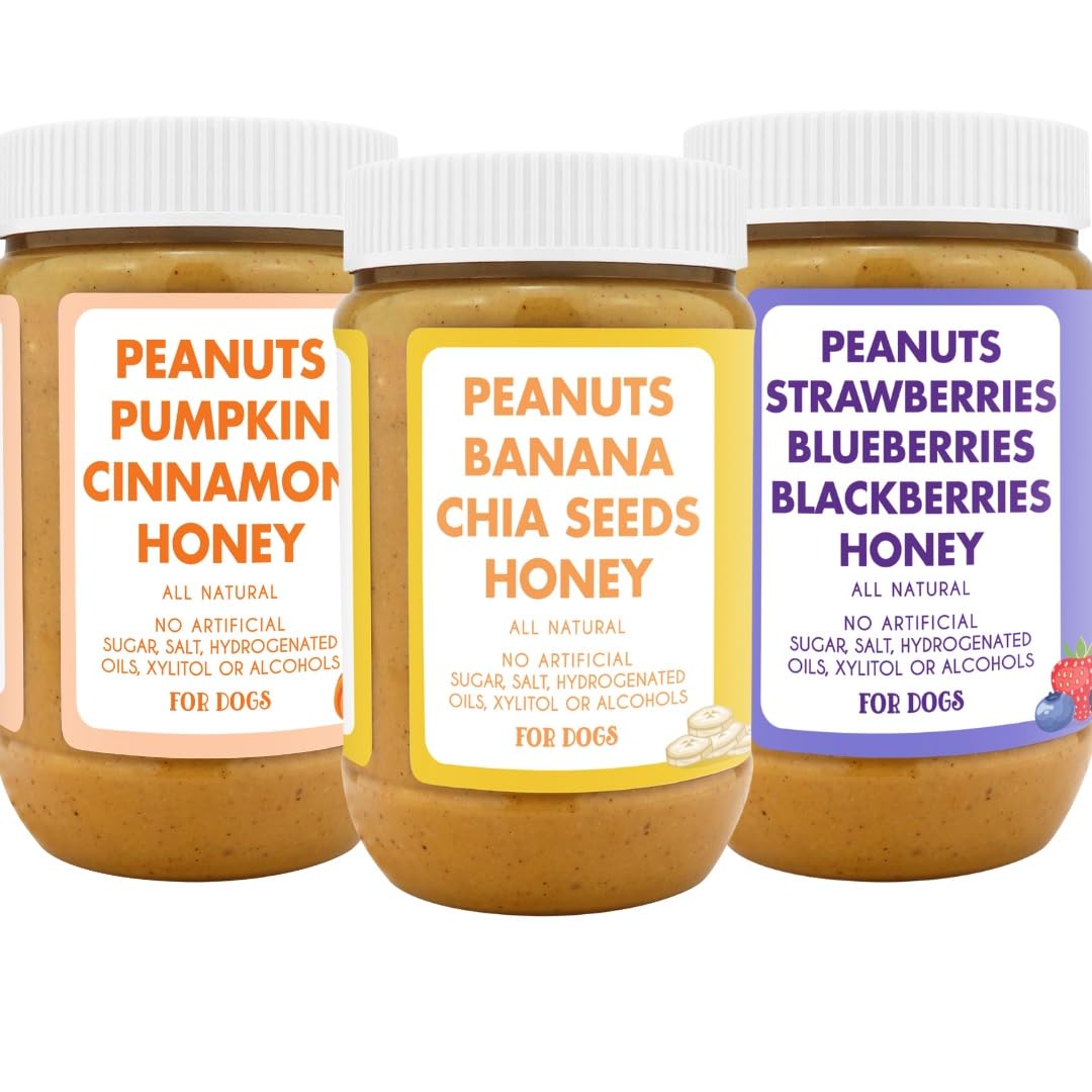 100% Natural Dog Peanut Butter Set of 3 M422509