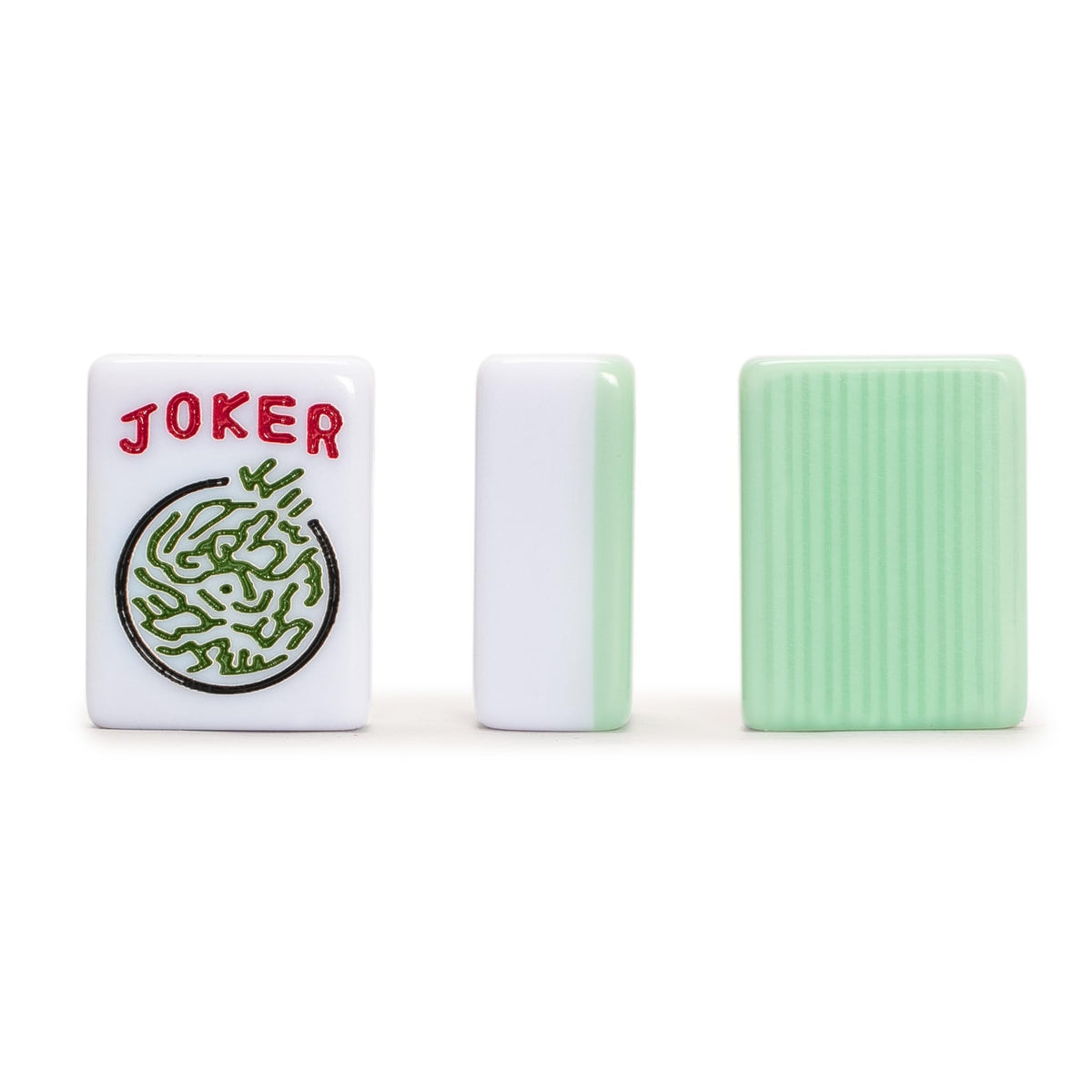 166 Tiles Mahjong Set with Wooden Racks & Pushers, Dice, and Soft Beige Case Q680