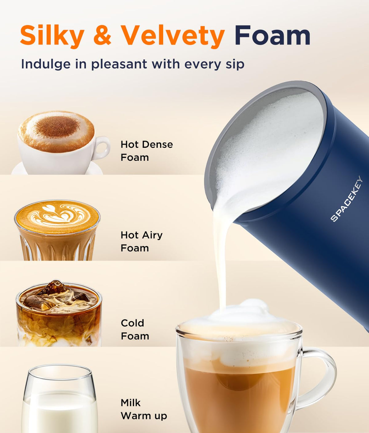 4-in-1 Electric Milk Frother N260