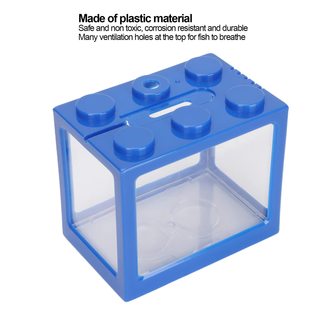 Mini Plastic Stackable Betta Fish Cube with LED Desktop Aquarium Kit F94385