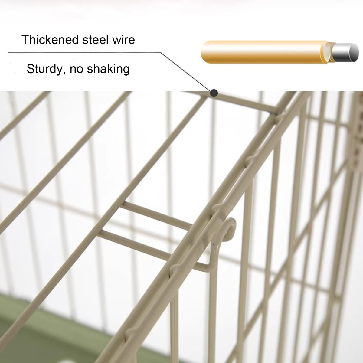 Foldable 4 Tier Detachable Cat Cage with Hammock T321