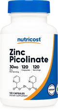 Zinc Picolinate 30mg 120 Capsules Gluten Free Y73977