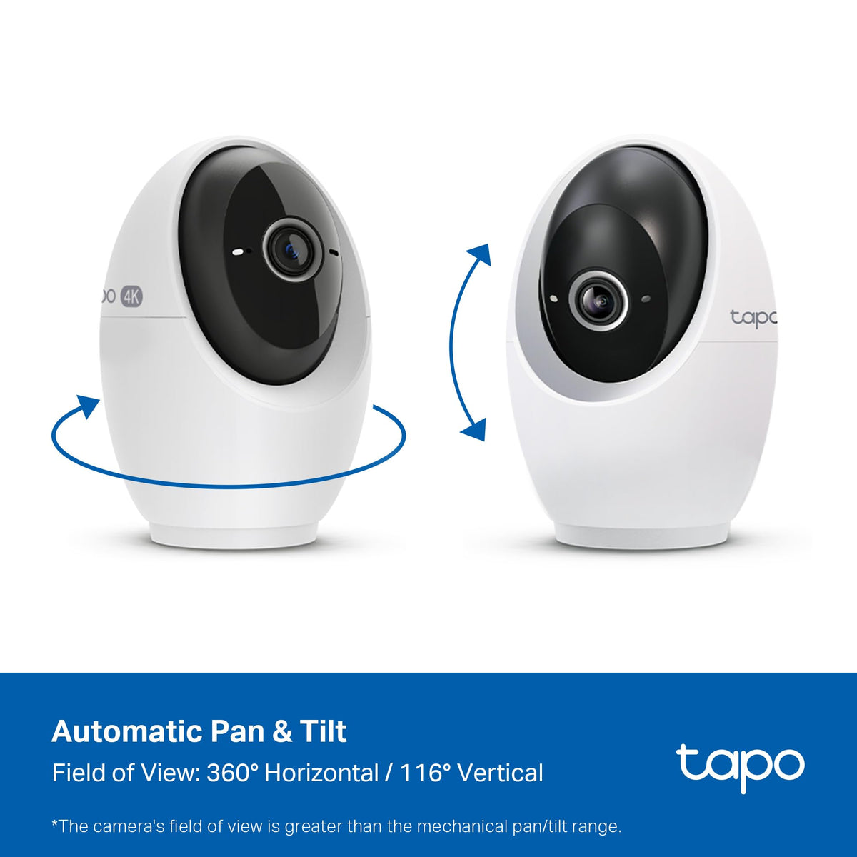 4K Indoor Pan/Tilt Wired Security Camera F73840