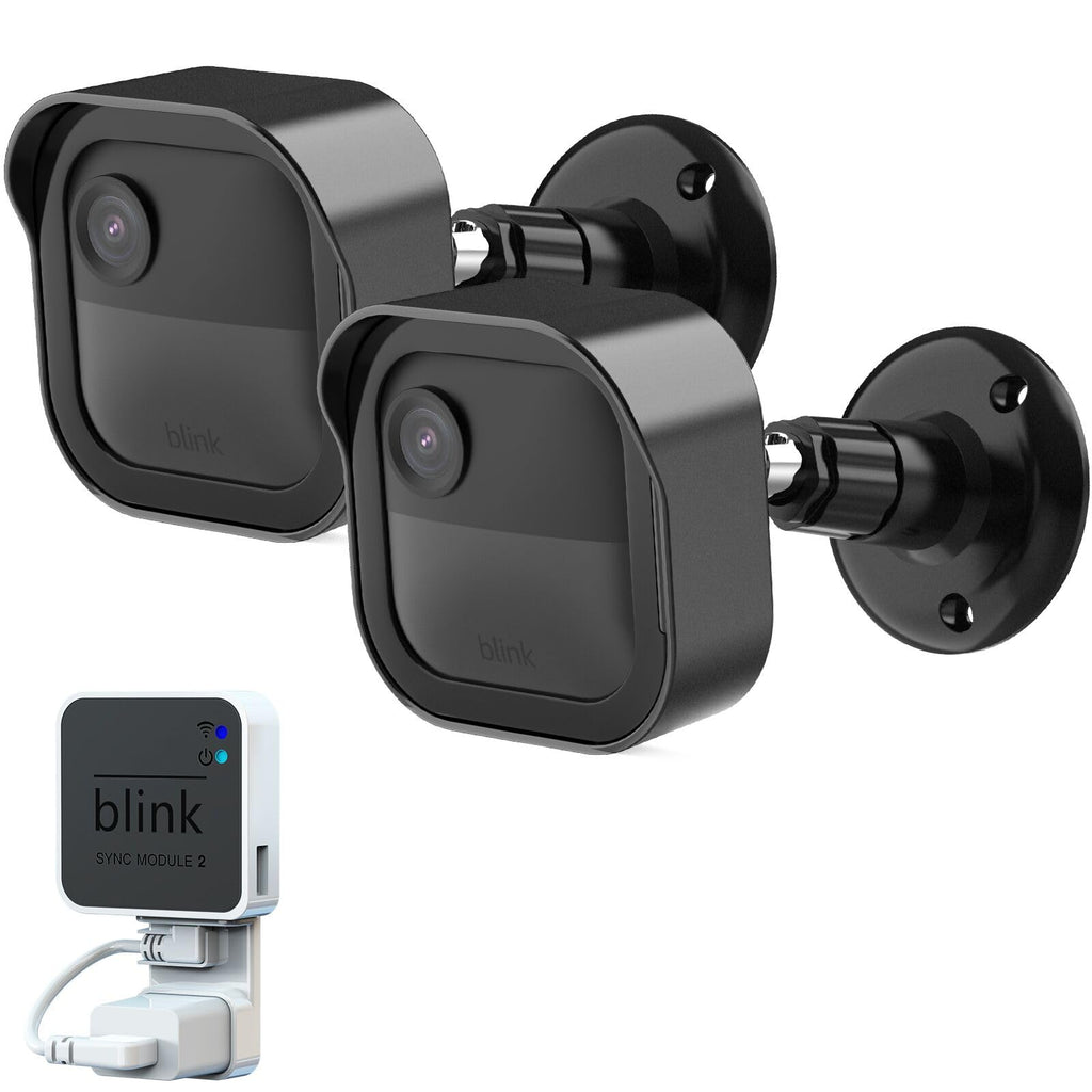 Black 2 Pack Weatherproof Adjustable Camera Mount G634