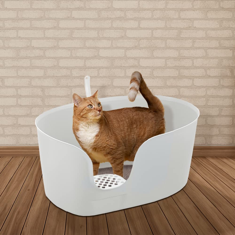 High Wall Cat Litter Box XL White S9862