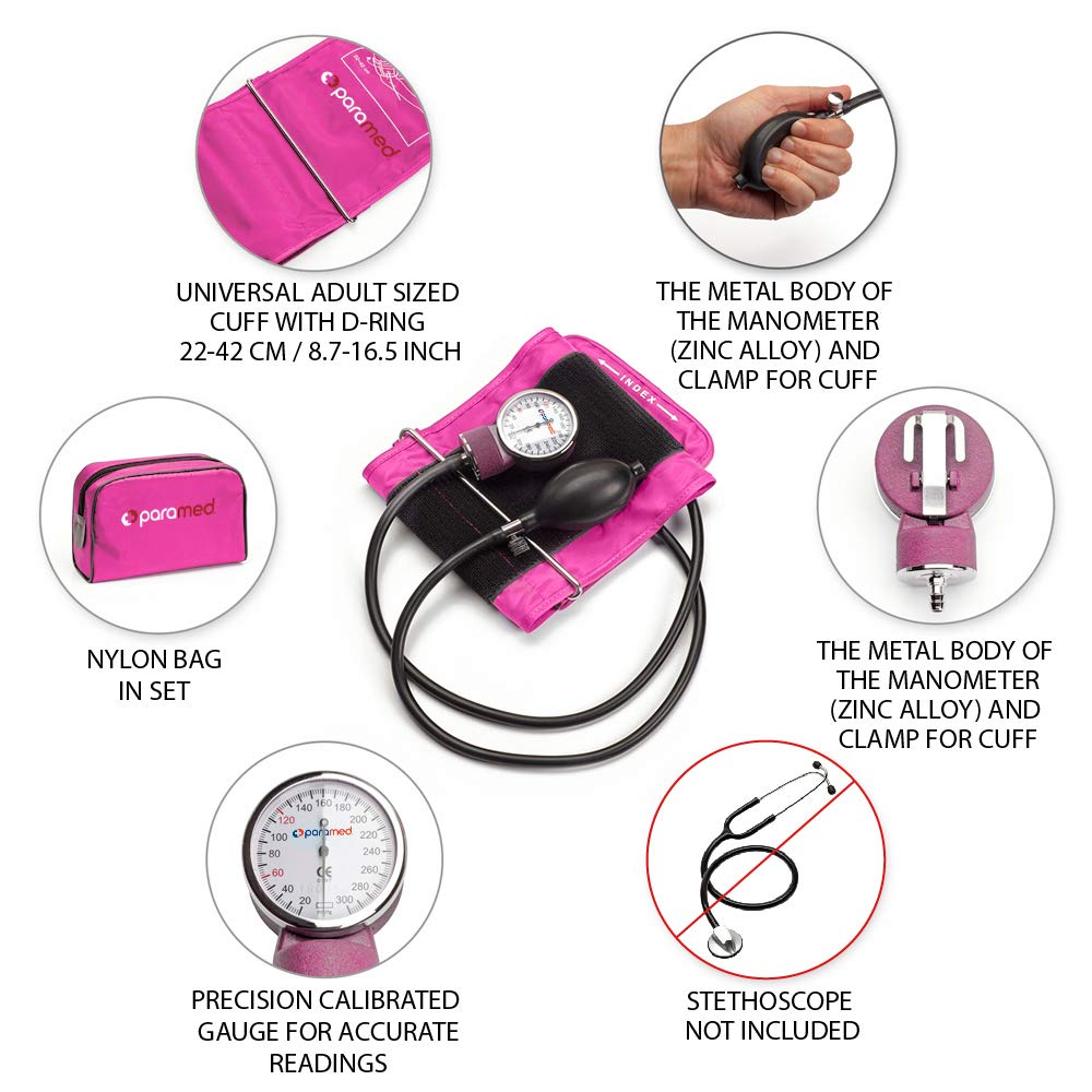 Manual Blood Pressure Cuff with Universal Cuff and Carrying Case M68989
