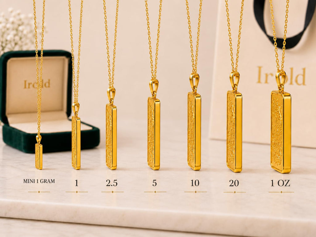 24K Yellow Gold Center Pendant with Gold Frame C856