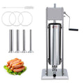 Manual Stainless Steel Sausage Stuffer with 5 Stuffing Tubes B110836
