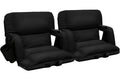 2 Pack Bleacher Seat with Back Support and Armrest Q16658