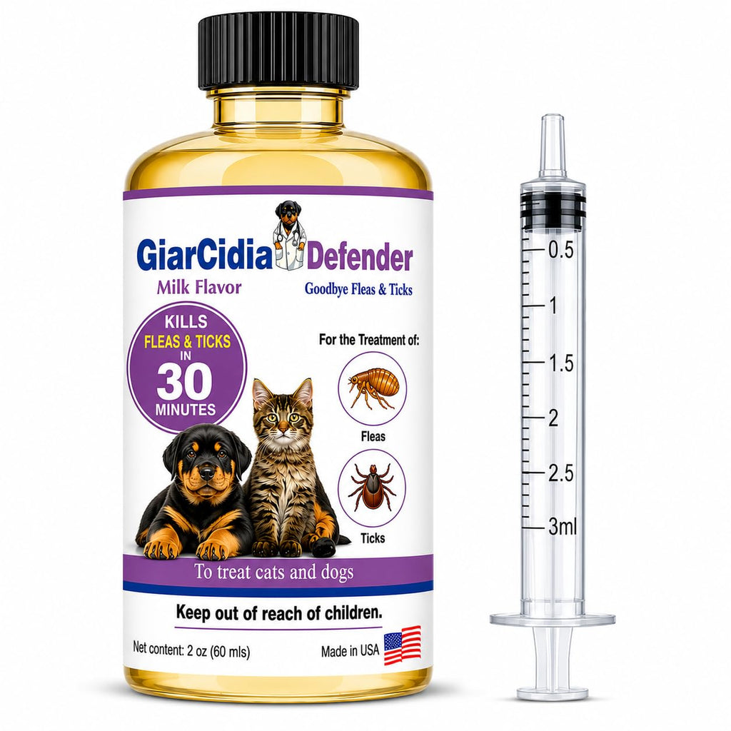 Flea & Tick Support for Cats & Dogs Oral Suspension Milk Flavor 60ml A894