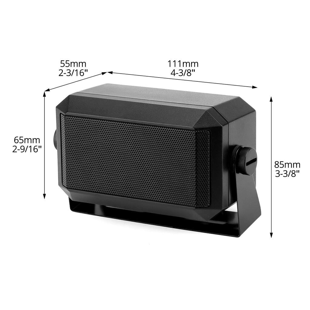 5W External Communications Speaker 2 Pack 8 Ohms with 3.5mm Plug Black L905286