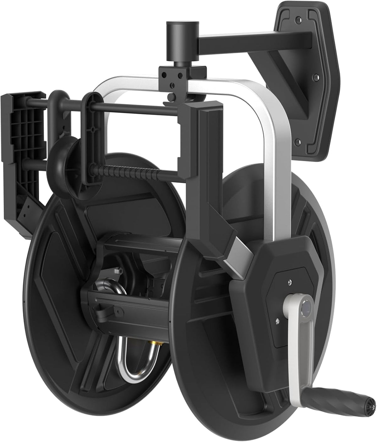 Wall Mounted 125FT 5/8" Hose Capacity Heavy Duty Retractable Hose Reel Y4462