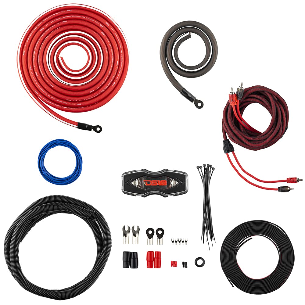 0 Gauge CCA Complete Amp Wiring Kit with ANL Fuse Holder 250A H481