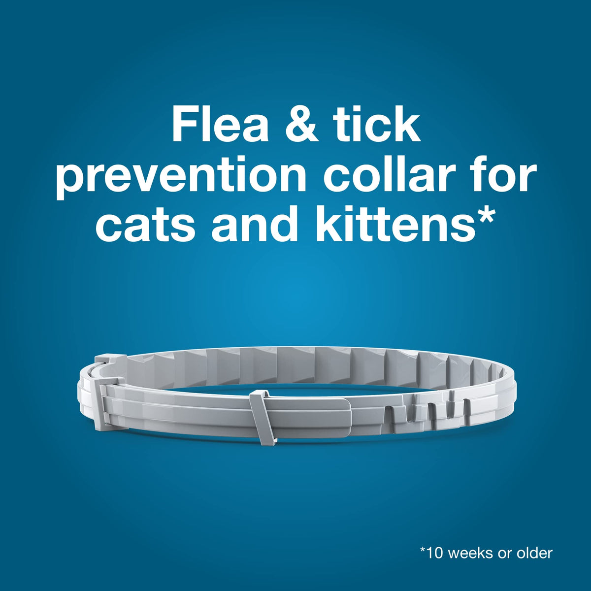 Flea & Tick Treatment & Prevention Collar for Cats 8 Months Pack of 2 X325742