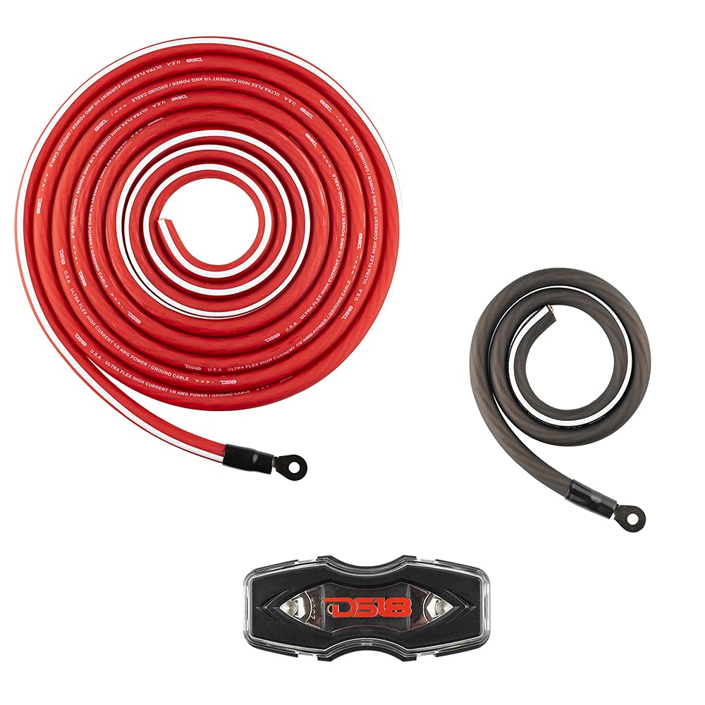 0 Gauge CCA Complete Amp Wiring Kit with ANL Fuse Holder 250A H481