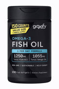 Omega-3 Fish Oil 1250 mg Softgels 150 Counts X785968
