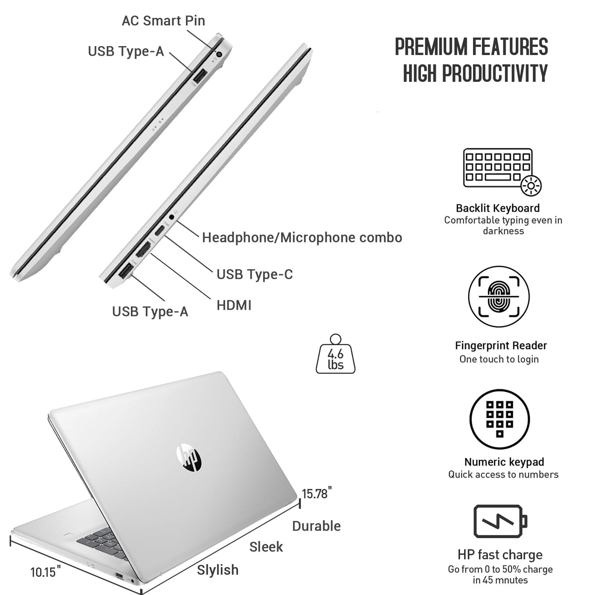 17.3 Inch Touchscreen Laptop D496