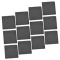 Black 12pcs Natural Stone Coasters O45138