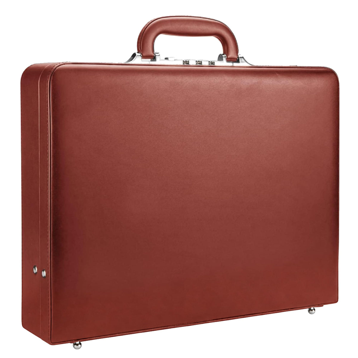 Leather Briefcase with Lock M956
