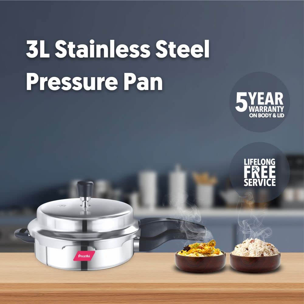 Stainless Steel Pressure Pan, 3 Litres W706541