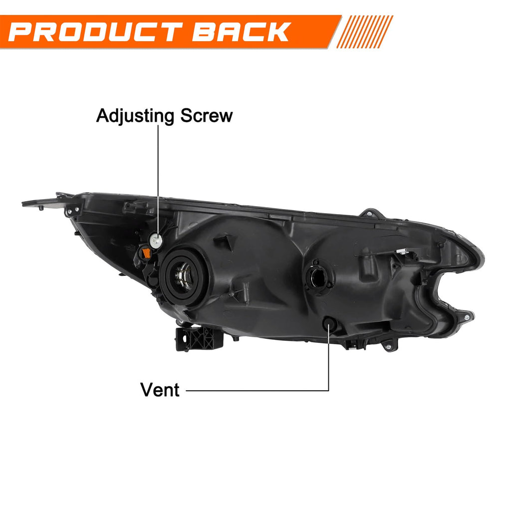 Black Halogen Headlight Assembly W40300
