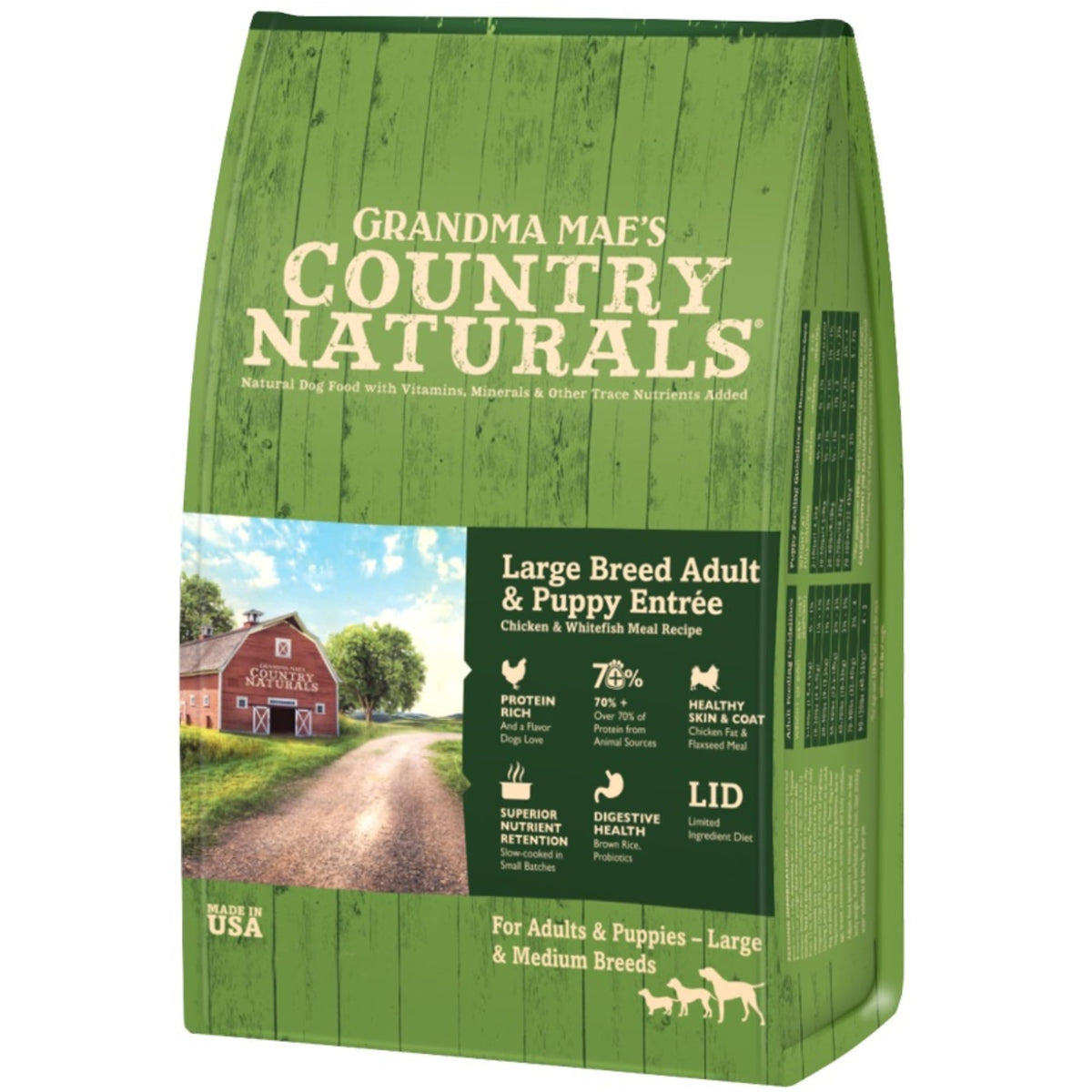 Chicken Fish & Brown Rice Dry Dog Food 32 LB Bag X595