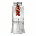 Glass Beverage Dispenser with Metal Stand Z9194