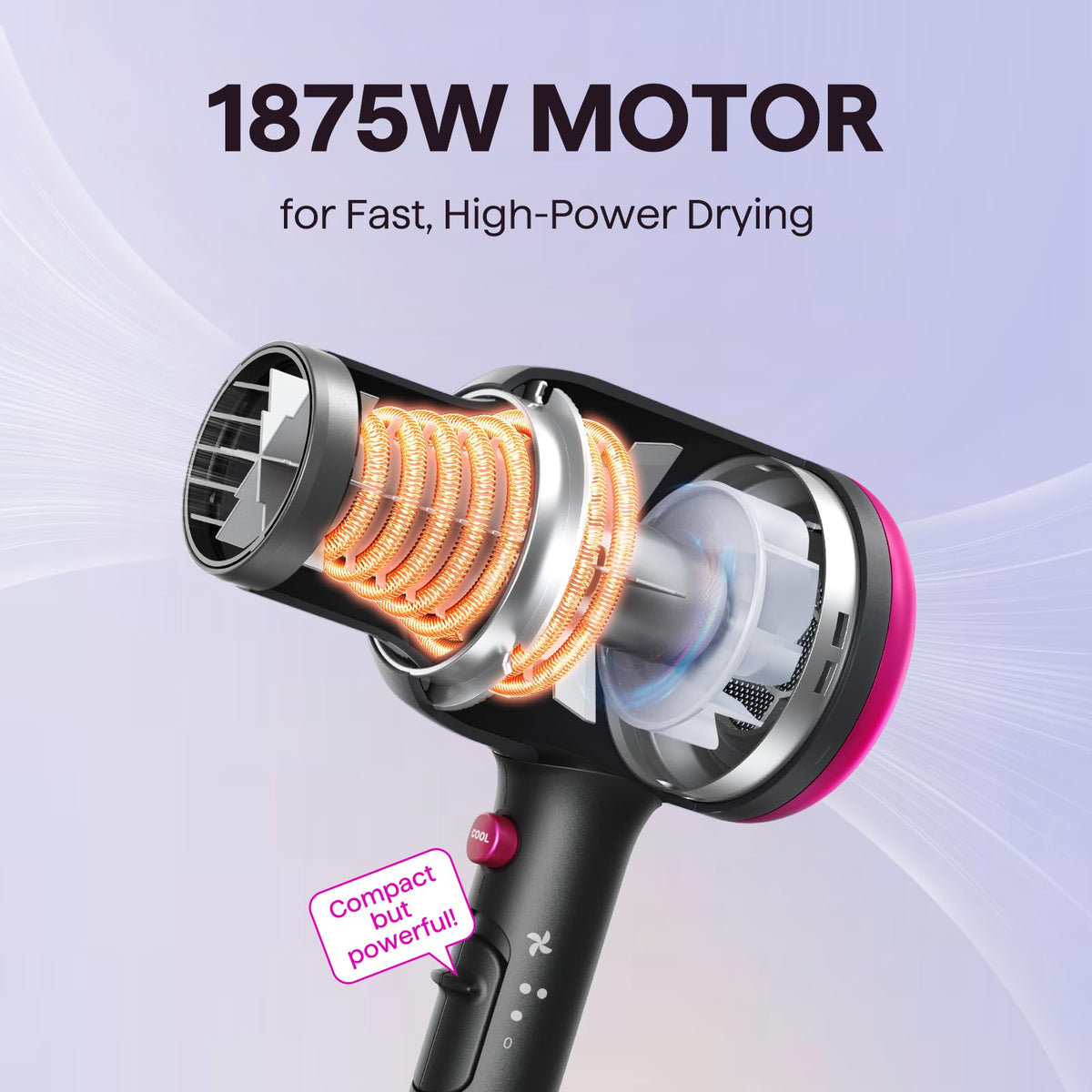 Ionic Hair Dryer with Diffuser J1996