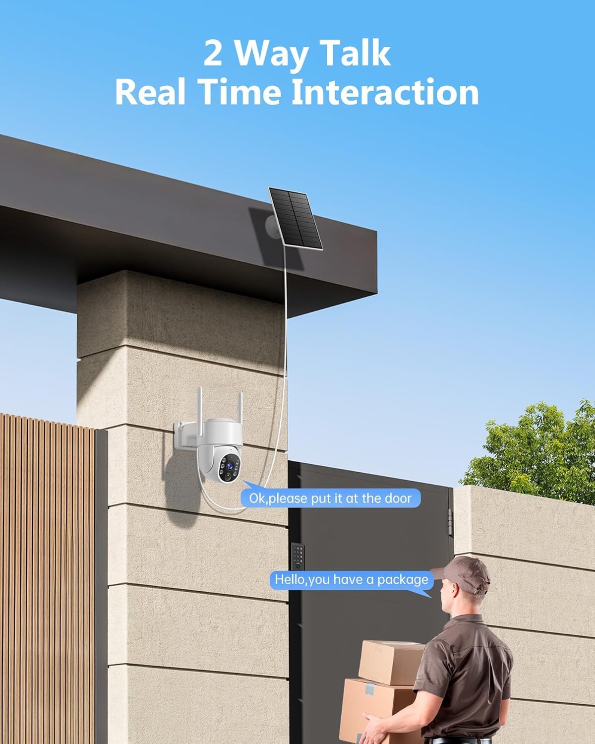 2K Solar Wireless Security Camera System 4 Packs V414670