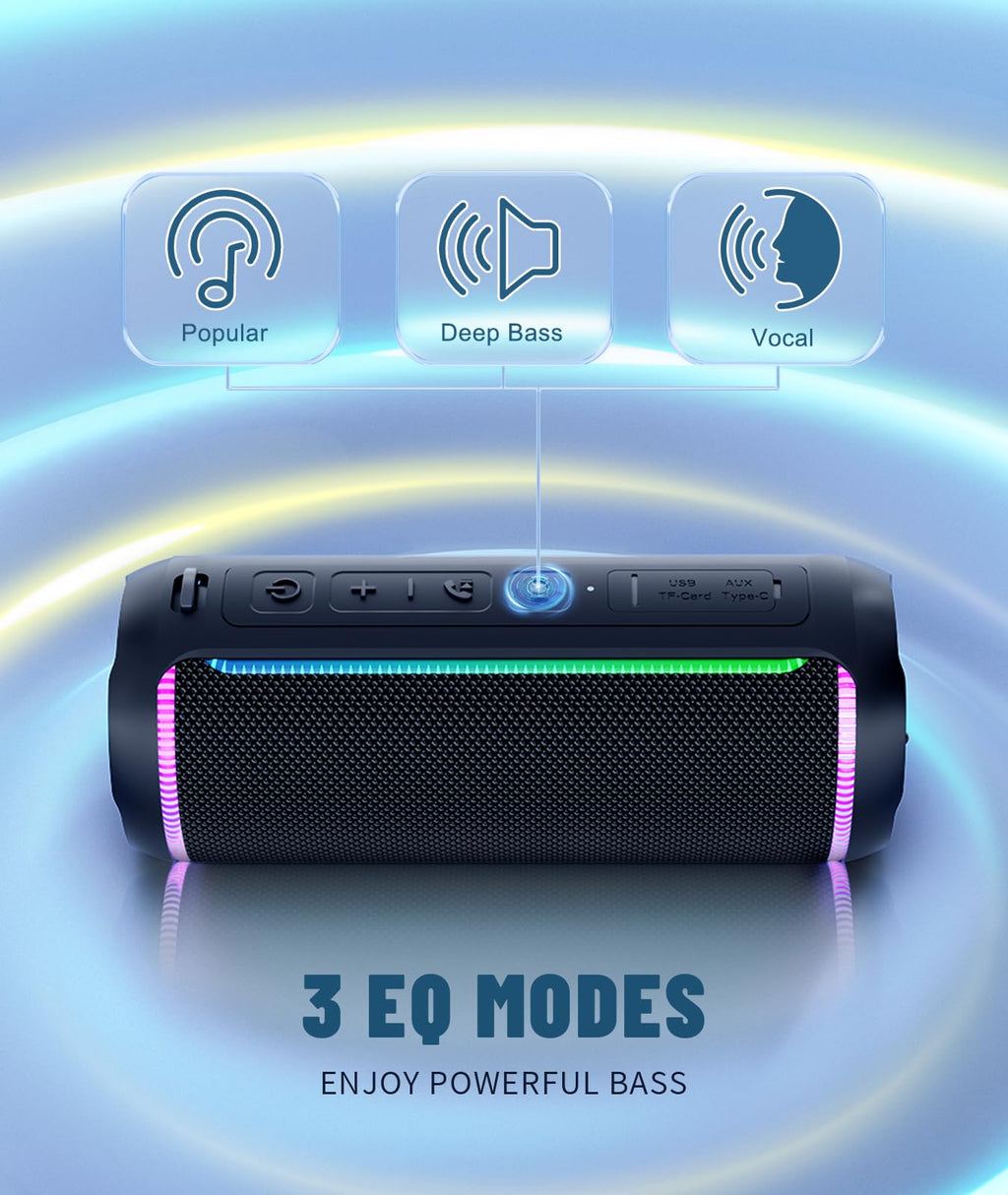 Black Portable Bluetooth Speaker W219