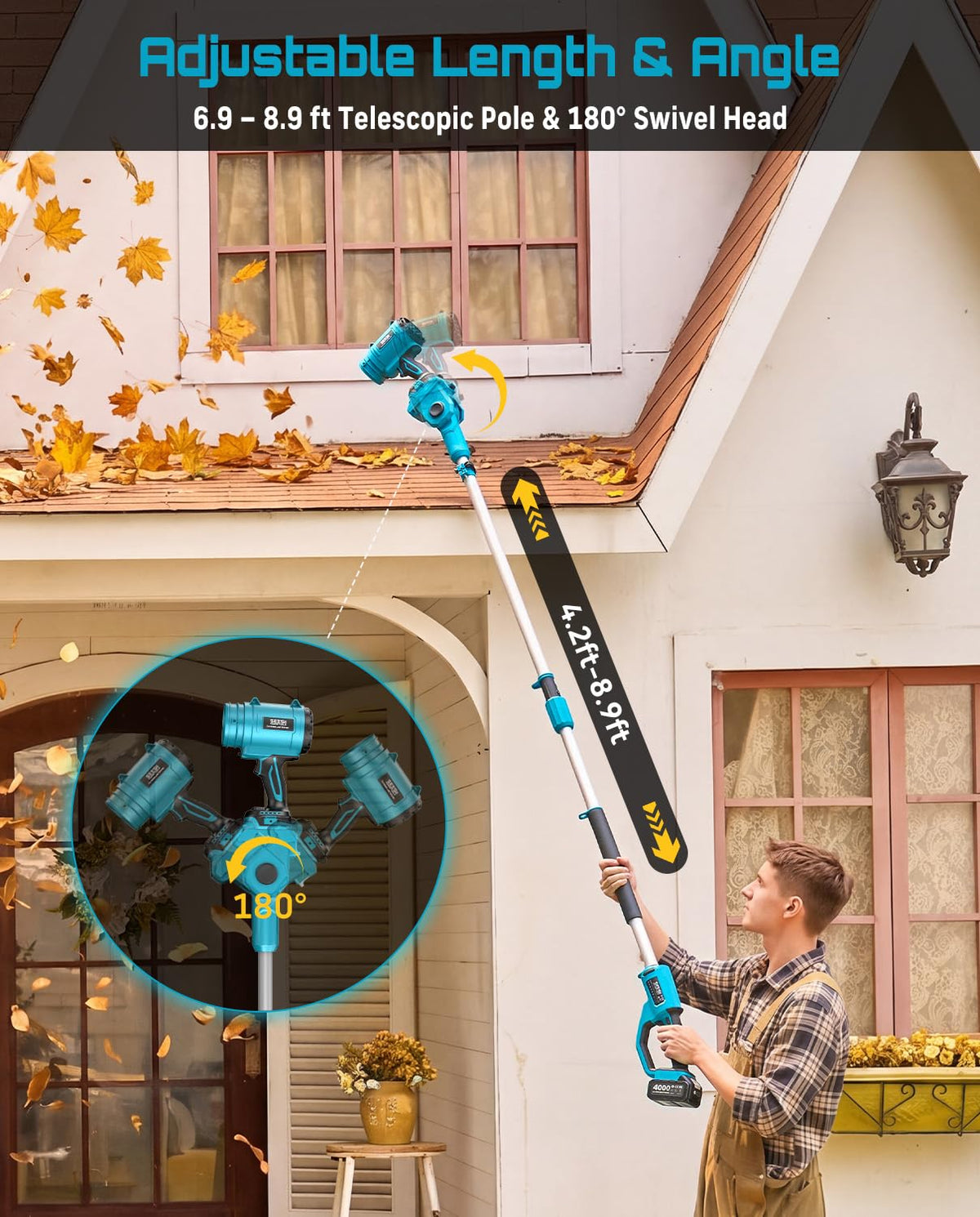 Cordless Leaf Blower 700CFM/200MPH R8051