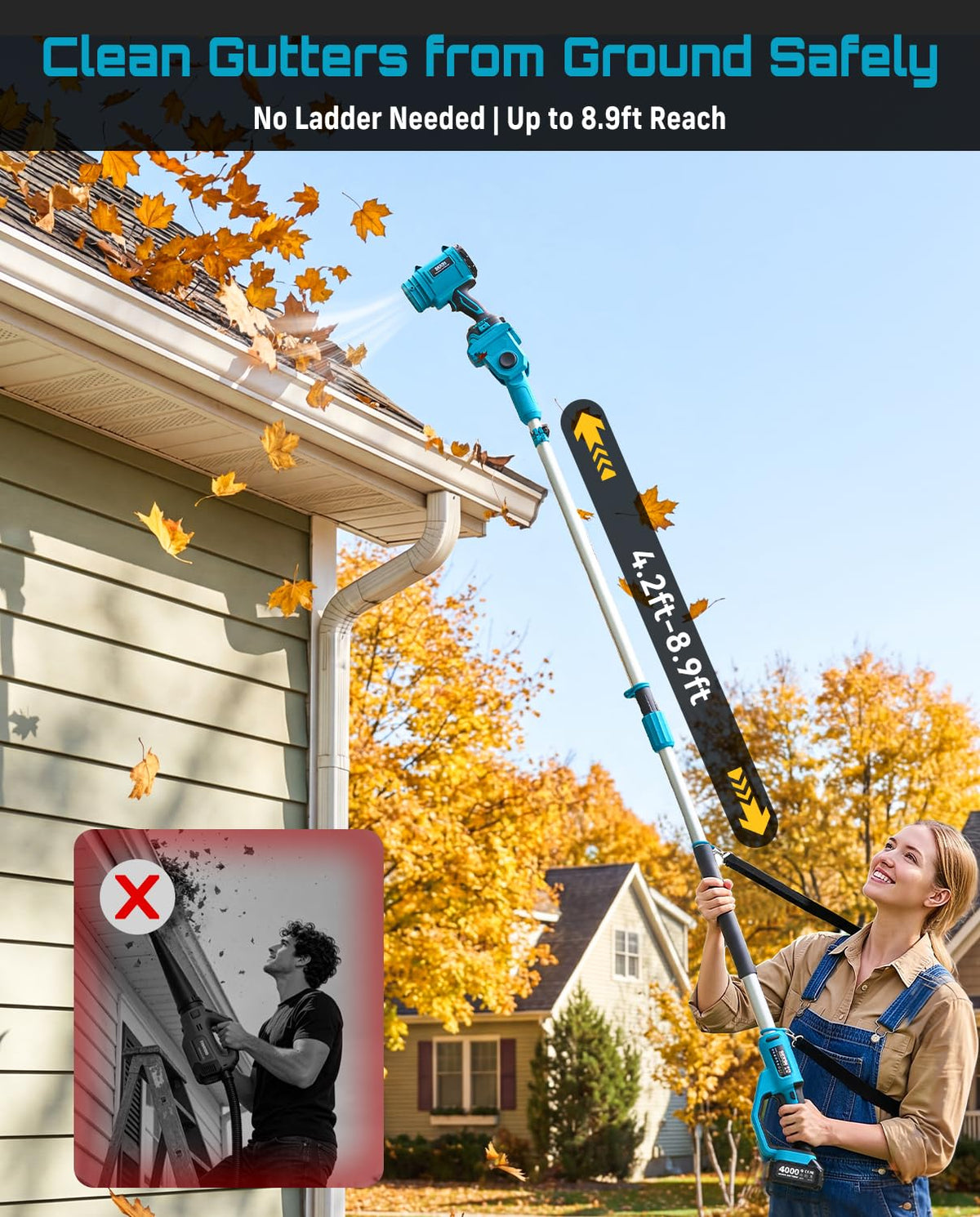 Cordless Leaf Blower 700CFM/200MPH R8051