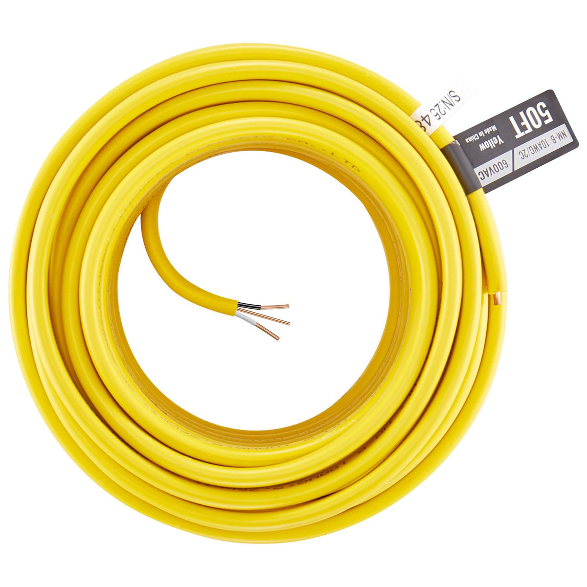 10AWG/2C Non-Metallic Indoor Electrical Wire with Ground 50 ft C475763