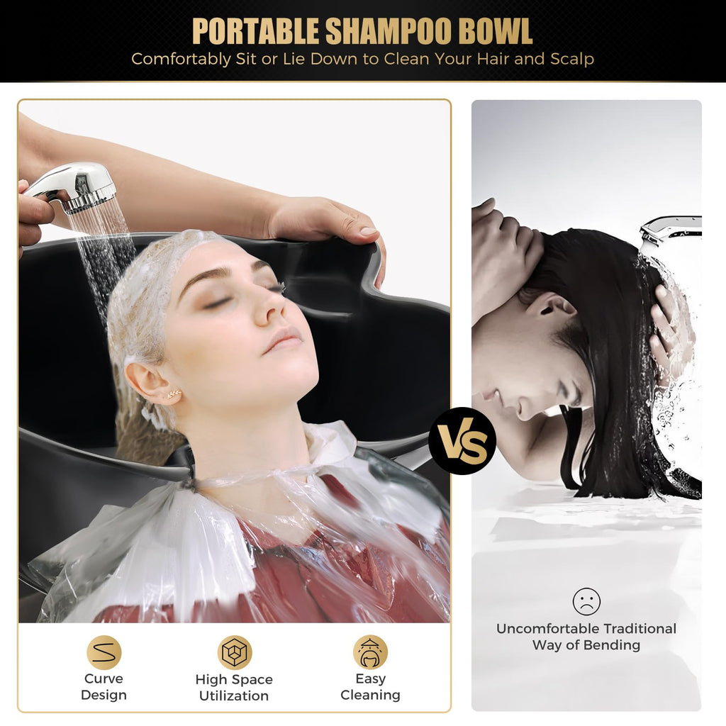 Portable Shampoo Bowl with Electric Pump X7417