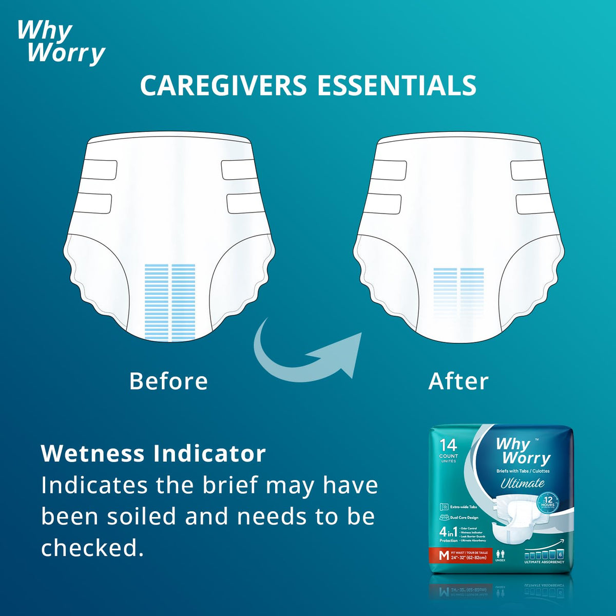 Adult Diapers Large 56 Count M13535