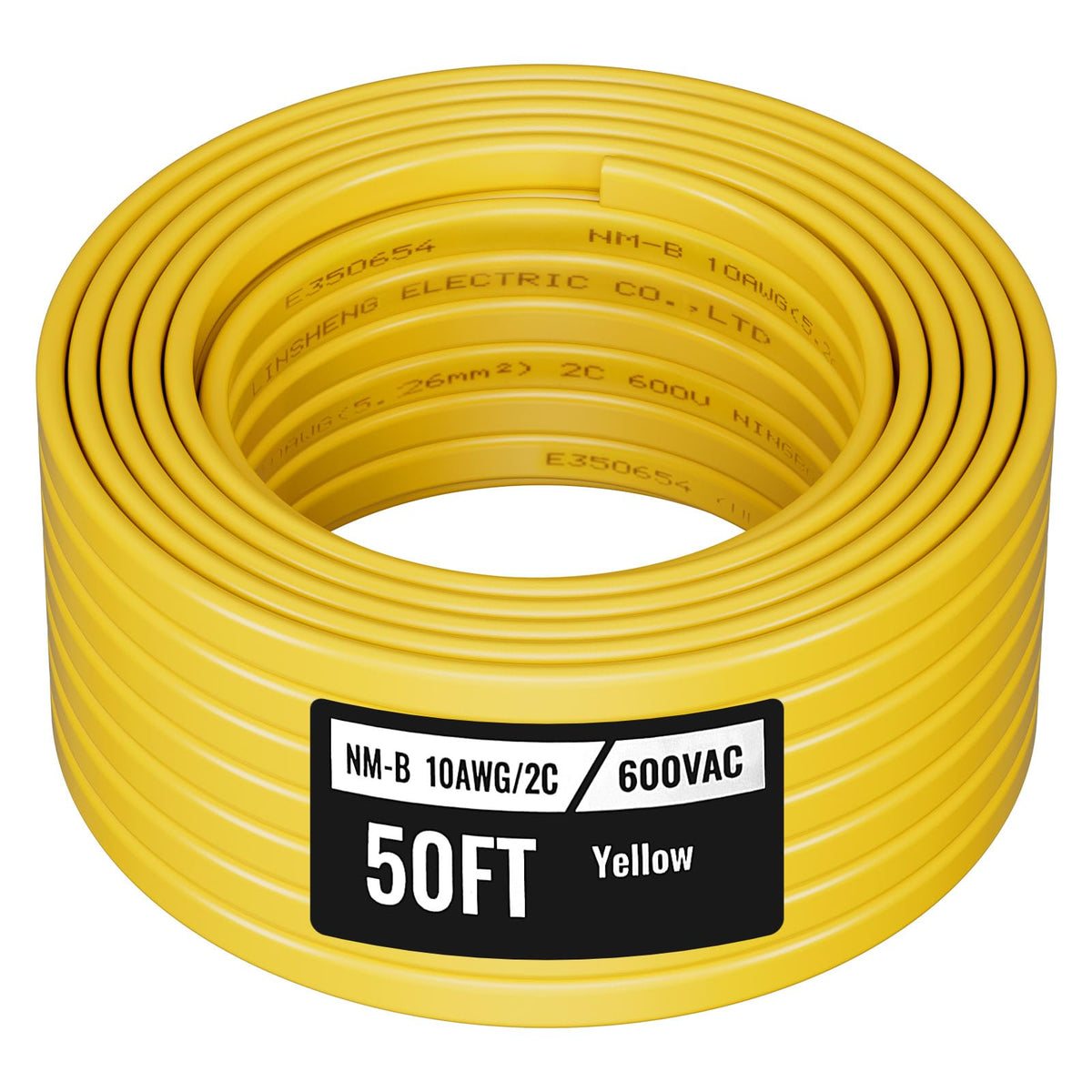 10AWG/2C Non-Metallic Indoor Electrical Wire with Ground 50 ft C475763