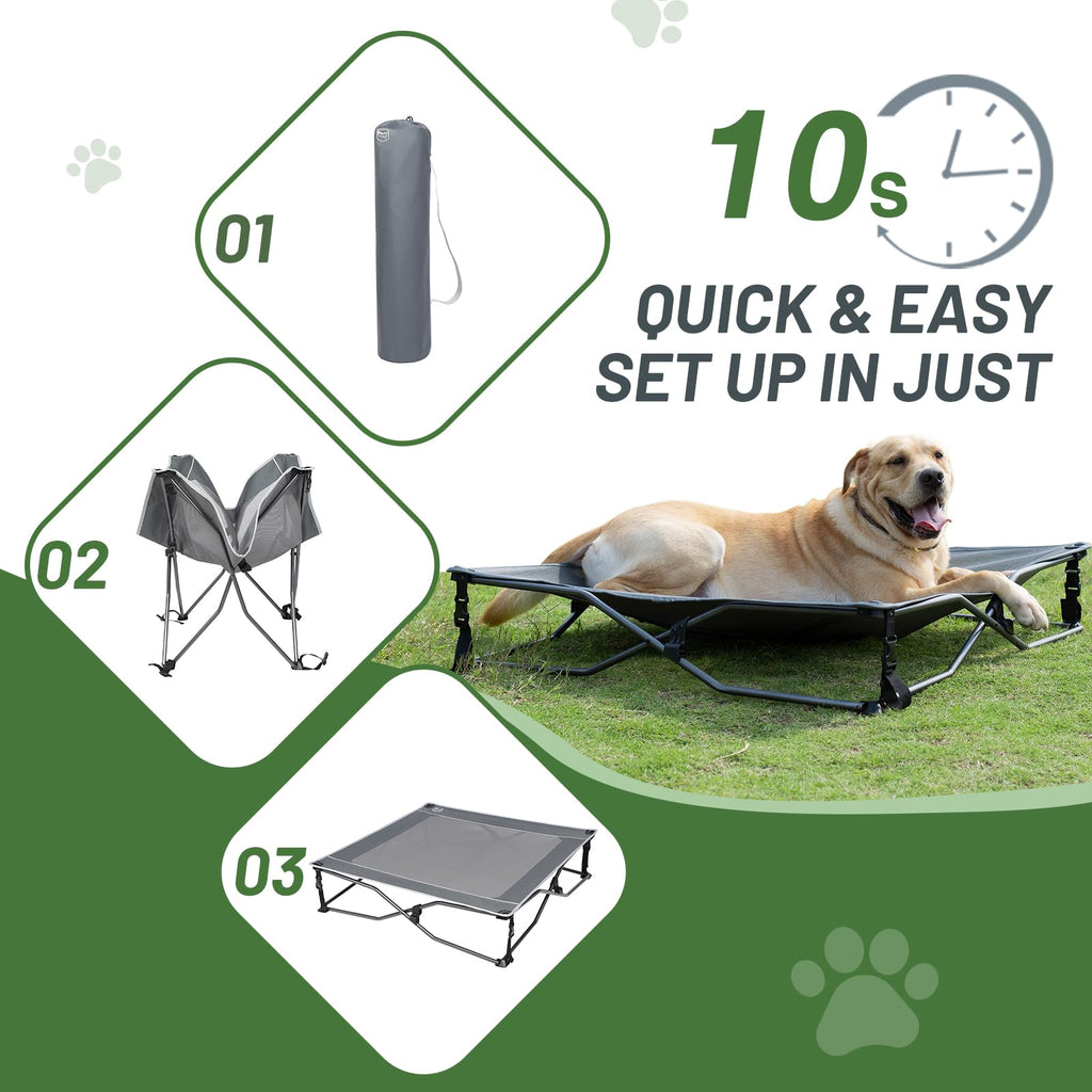 Elevated Cooling Dog Bed with Breathable Mesh N748161