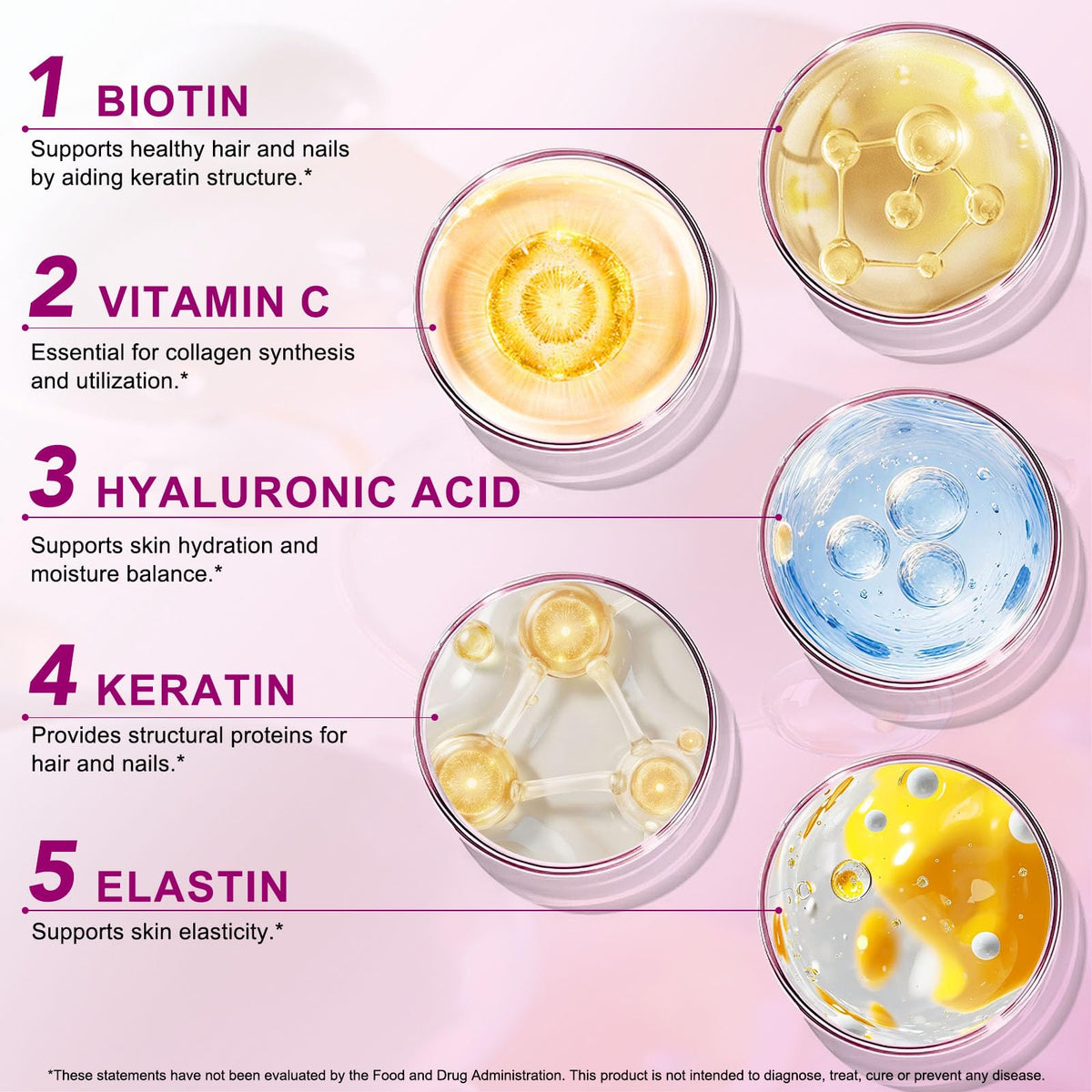 Multi Collagen Peptides Powder Type I II III V X 16oz V79290