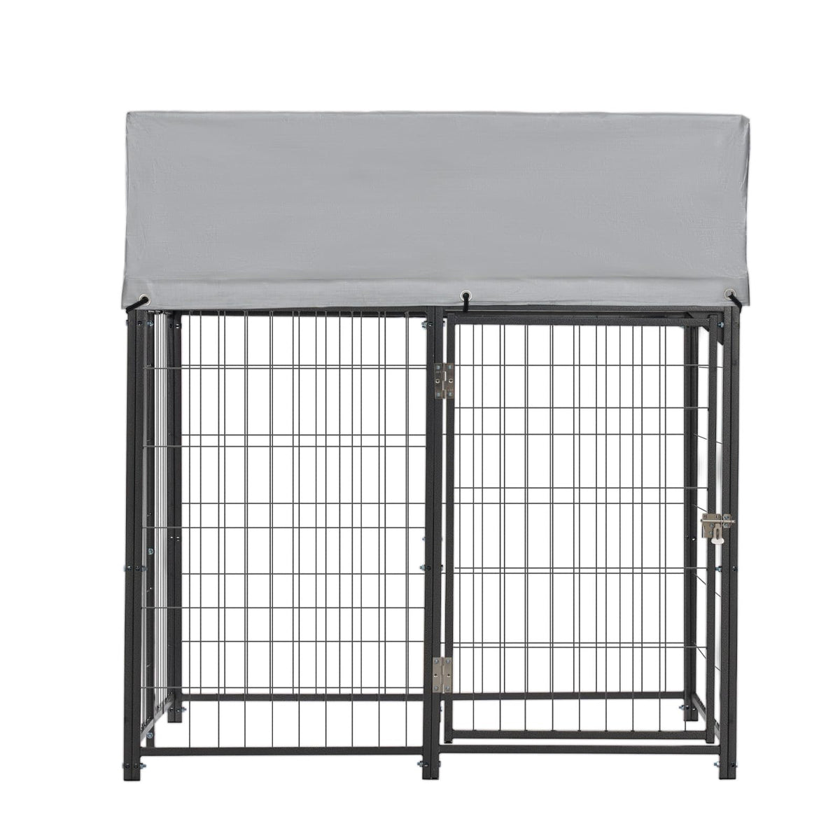 Outdoor Dog Kennel with UV-Resistant & Waterproof Roof Cover S735296