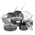 12 Piece Hard Anodized Ceramic Nonstick Cookware Set S2431