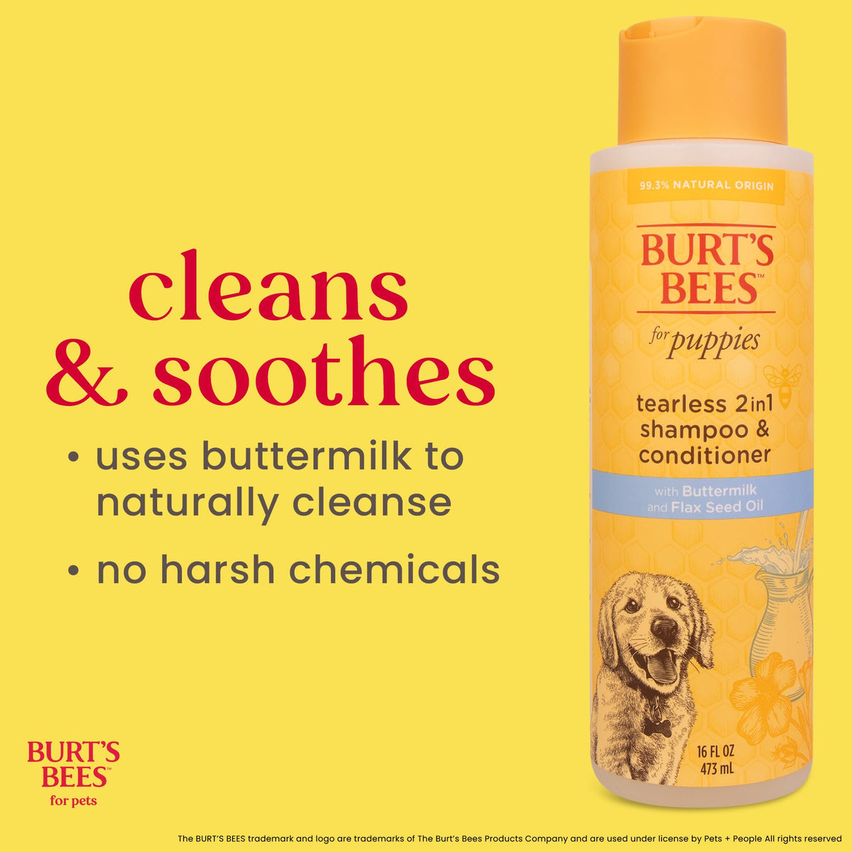 Tearless Puppy Shampoo & Conditioner with Buttermilk, 16 Fl Oz E5496